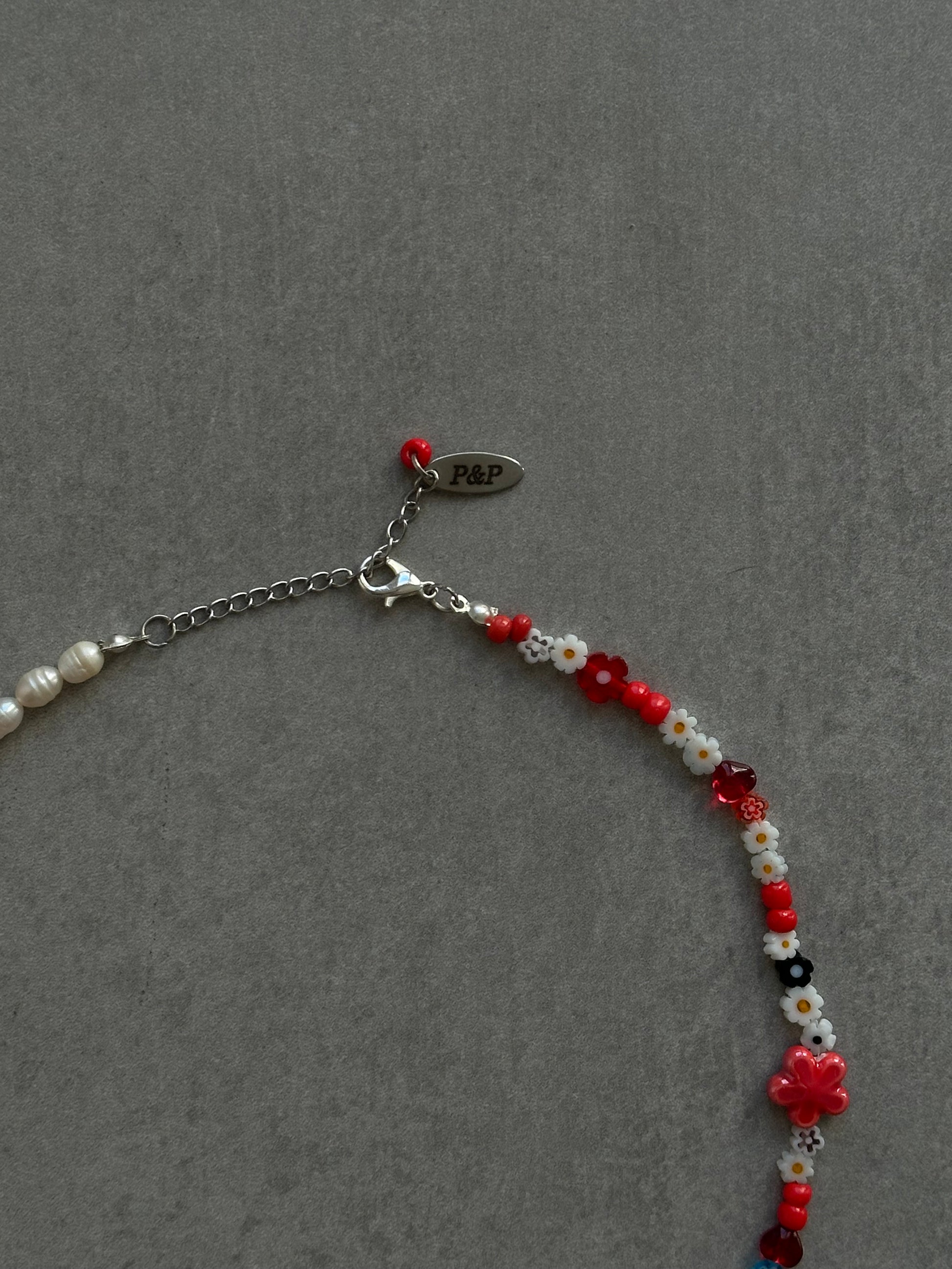 Necklace with pearls