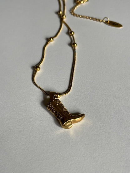 COWBOY BOOT NECKALCE